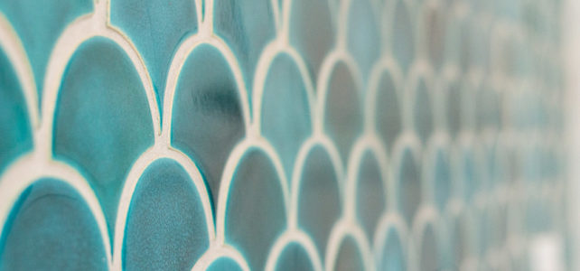 Dekor Kafle handmade ceramic tiles - azure fishscale